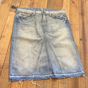 7 for all Mankind size 31 Jean Skirt